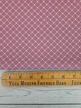 Dark Rose Diagonal Geometric Print Poly Slub {by the half yard}