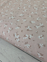 Subdued Mocha Petite Floral Crinkle Georgette {by the half yard}