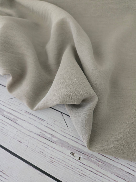 Solid Greige Opaque Air Flow 100% Polyester {by the half yard}