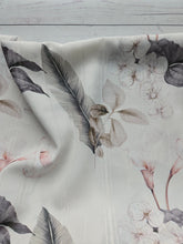 Tropical Botanical Floral Print Lurex Poly {by the half yard}