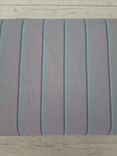 Gray, Aqua, and Charcoal Stripe Print {by the half yard}