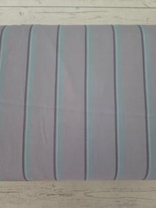 Gray, Aqua, and Charcoal Stripe Print {by the half yard}