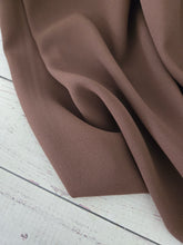 Solid Dark Brown Triple Georgette {by the half yard}