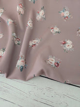 Exclusive Design- Medium Brown Floral {by the half yard}