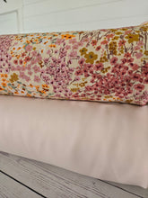 Light Yellow Ditsy Floral Silky Polyester {by the half yard}