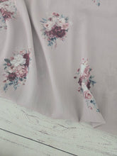 Exclusive Design- Light Taupe Medium Floral {by the half yard}