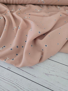 Dark Blush Star Print {by the half yard}