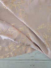 Blush Foil Floral Opaque Air Flow 100% Polyester {by the half yard}