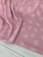 Manor Rose Outline Print Linen Look Poly {by the half yard}