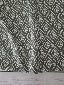 Olive Lines & Dashes Diamond Print {by the half yard}