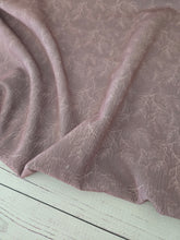 Exclusive Design- Mauve Leaf Outline Print {by the half yard}