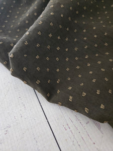 Dark Olive Petite Opaque Swiss Dot 100% Polyester {by the half yard}