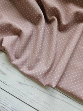 Exclusive Design- Warm Taupe Pin Dots {by the half yard}