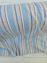 Chambray Colorful Wide Stripe Rayon Linen Blend {by the half yard}