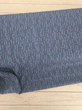 Dark Denim Broken Stripes Opaque Swiss Dot 100% Polyester {by the half yard}