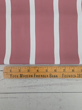 Exclusive Design- Dark Rose Stripes Pinstripe Poly {by the half yard}