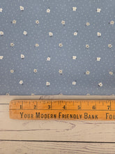 Dusty Blue Dots & Petite Floral {by the half yard}