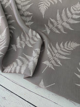 Dusty Olive Botanical Print Crinkle Georgette {by the half yard}