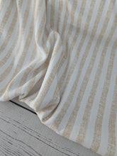 Exclusive Design- Honey Distressed Stripes Poly Slub {by the half yard}