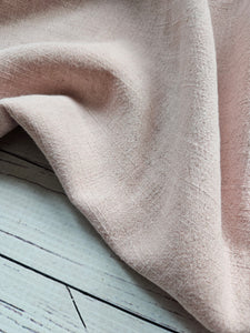 Blush Sand Washed Heavy Rayon Linen Blend {by the half yard}