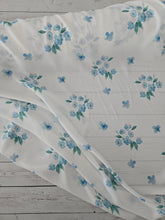 *REMNANT* 3.5 Yds- Watercolor Blue Floral