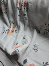 Pink, Yellow & Blue Floral Double Gauze Cotton {by the half yard}