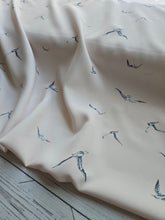 Exclusive Design- Barely Blush Watercolor Seagull Print {by the half yard}