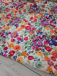 Bright Meadow Cotton Poplin {by the half yard}