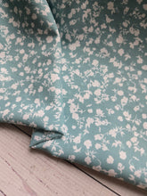 Chateau Green & White Petite Floral Opaque Petite Swiss Dot 100% Polyester {by the half yard}