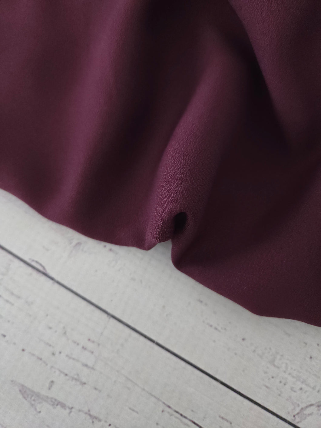 Solid Plum Silky Polyester {by the half yard}