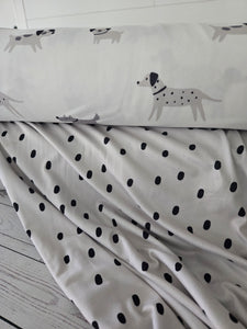 Spot Print Double Brushed Poly (DBP) Knit {by the half yard}