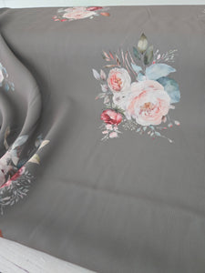 Exclusive Design- Olive Large Floral {by the half yard}