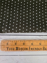 Olive Petite Squares Double Gauze Cotton {by the half yard}
