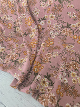 Dusty Pink & Fall Blooms {by the half yard}