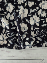 Exclusive Design- Black & Cream Floral {by the half yard}