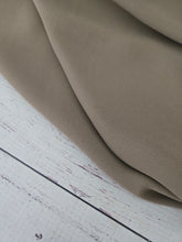 Solid Mocha Triple Georgette {by the half yard}