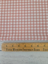 Exclusive Design- Autumnal Gingham Print Swiss Dot Knit {by the half yard}
