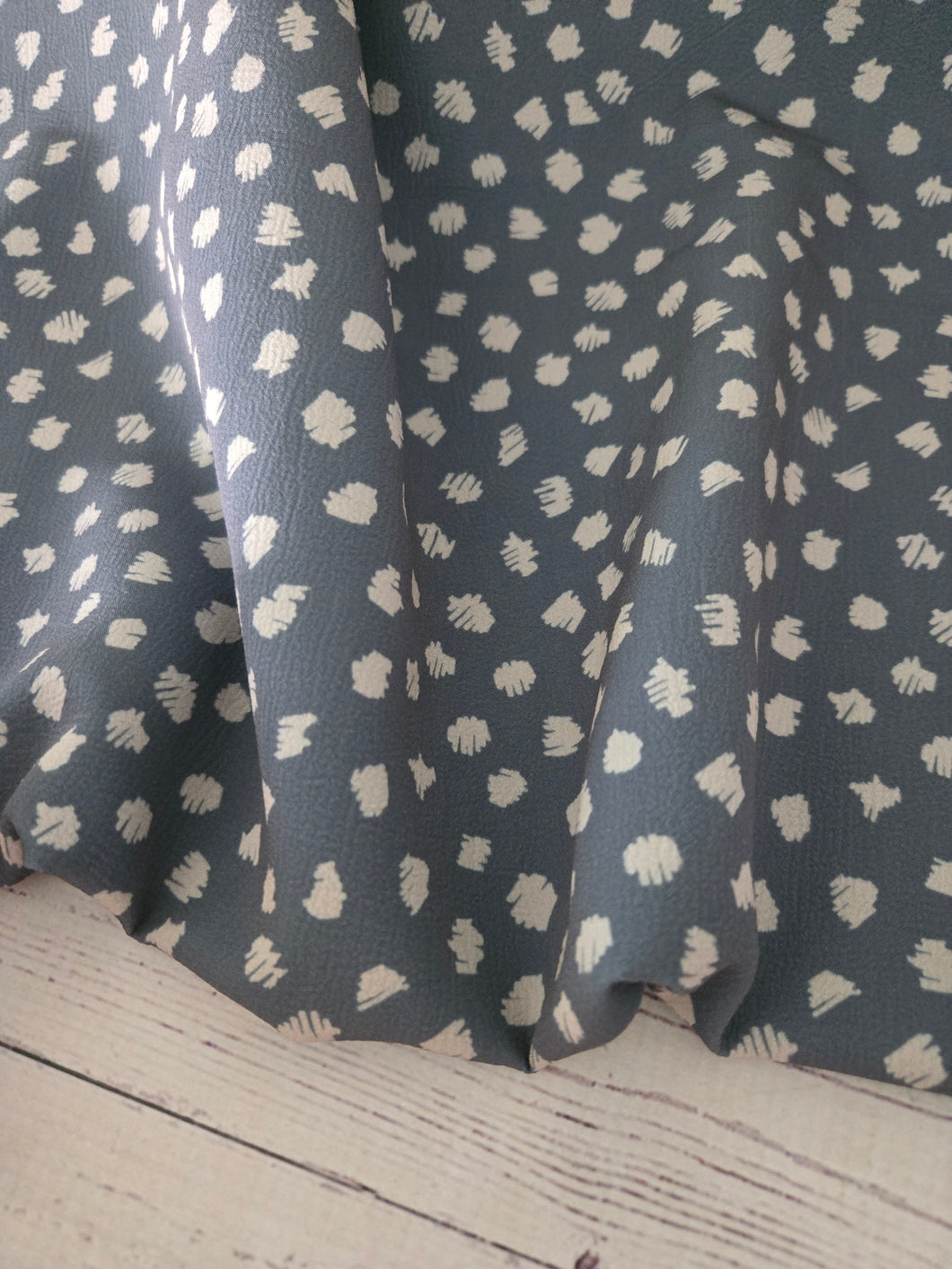 Dark Green & Tan Splotch Print {by the half yard}