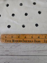 White & Black Dots Linen {by the half yard}