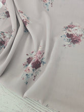 Exclusive Design- Light Taupe Medium Floral {by the half yard}