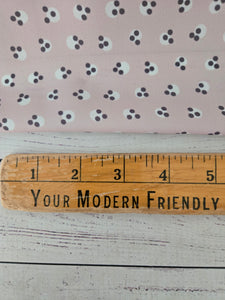 Dusty Pink Triple Dots {by the half yard}