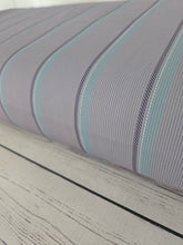 Gray, Aqua, and Charcoal Stripe Print {by the half yard}