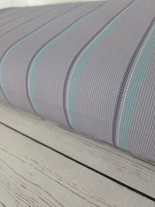Gray, Aqua, and Charcoal Stripe Print {by the half yard}