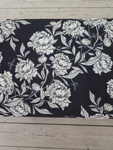 Black & White Floral {by the half yard}