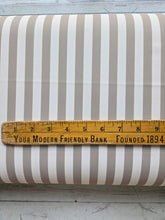 Exclusive Design- Beige & Cream Stripes Matte Athletic Knit {by the half yard}