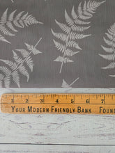 Dusty Olive Botanical Print Crinkle Georgette {by the half yard}