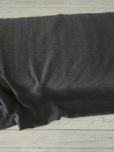 Black Tonal Stripe Opaque Swiss Dot 100% Polyester {by the half yard}