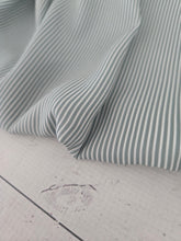 Exclusive Design- Dark Green & Ivory Pinstripes {by the half yard}
