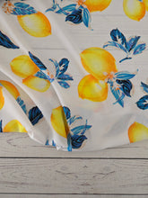 White Lemon Print {by the half yard}