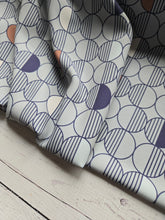 Exclusive Design- Dusty Blue Mod Circle Print {by the half yard}
